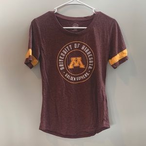 Maroon University of Minnesota T-shirt